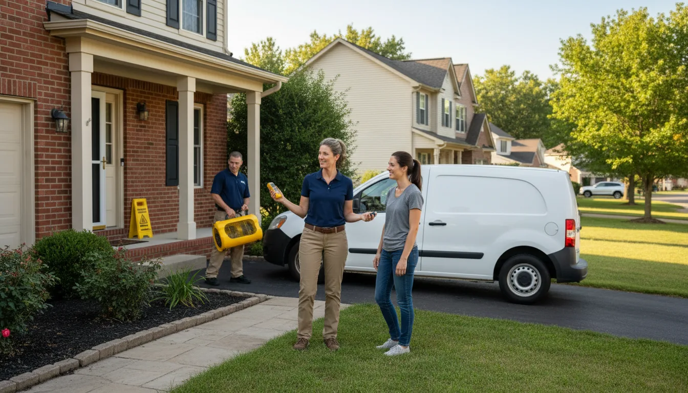 Water restoration image for Flood Water Cleanup, Removal And Restoration Services in Beecher, IL